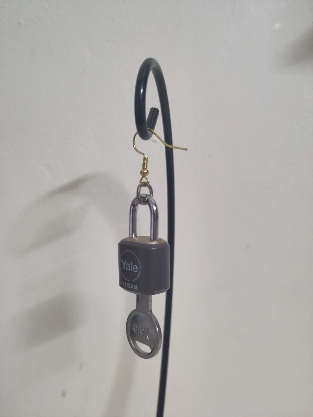 A small yale lock.