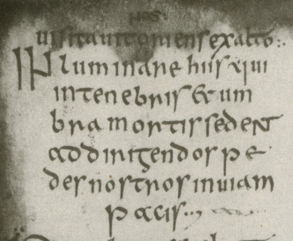 A Latin manuscript written in the Insular script.