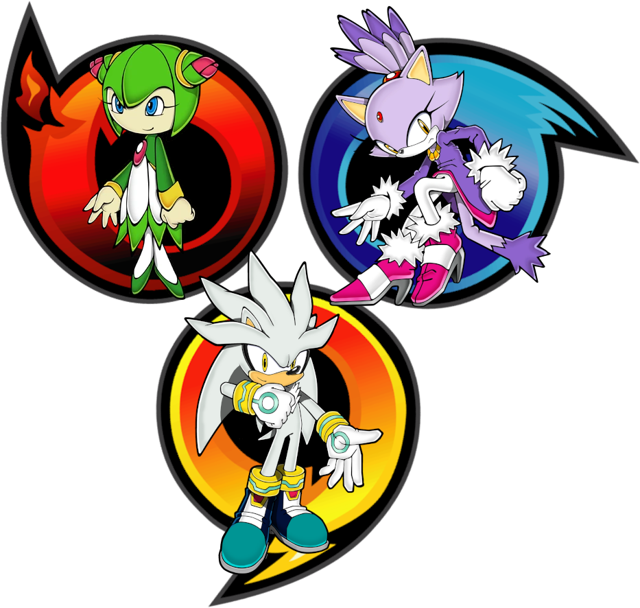 Silver the Hedgehog, Blaze the Cat agus Cosmo the Seedrian