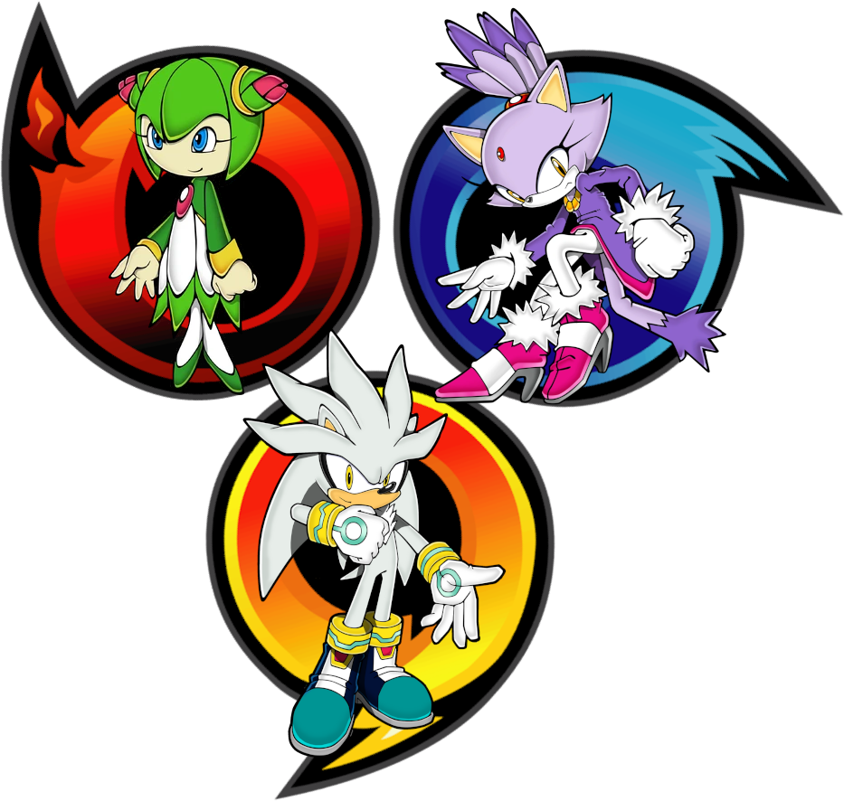 Silver the Hedgehog, Blaze the Cat and Cosmo the Seedrian